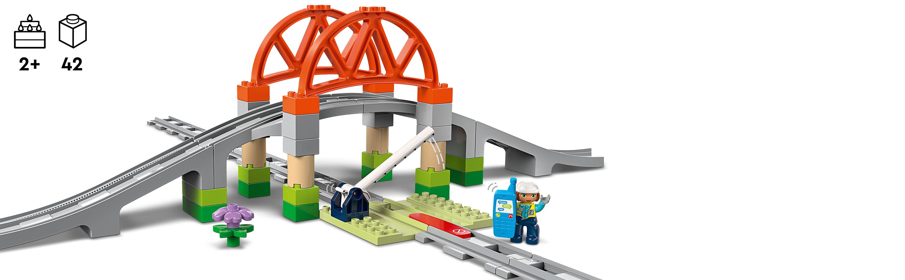 Přidejte k jakékoli stavebnici s vláčky LEGO® DUPLO®